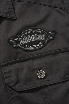 Brandit luis vintage shirt with short sleeves, black