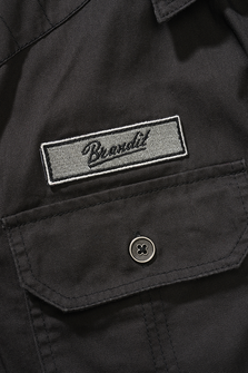 Brandit luis vintage shirt with short sleeves, black