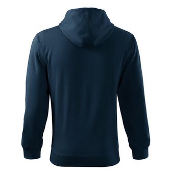Malfini Trendy Zipper Men&#039;s sweatshirt, dark blue, 300g/m2