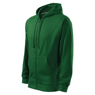 Malfini Trendy Zipper Men&#039;s sweatshirt, green, 300g/m2