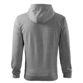 Malfini Trendy Zipper Men&#039;s sweatshirt, gray, 300g/m2
