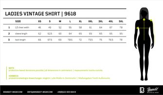 Brandit Women&#039;s Vintage Long Sleeve Shirt, Black