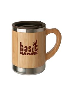 Basicnature Bamboo Bamboo mug of stainless steel 0.3l