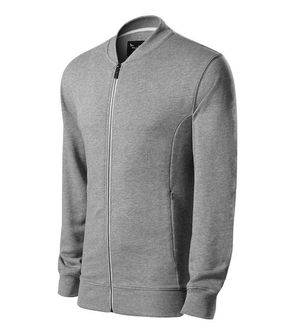 Malfini bomber men&#039;s sweatshirt, gray, 320g/m2
