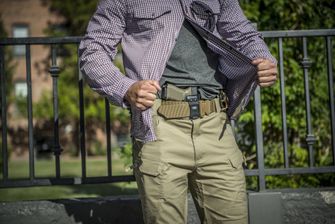 Helikon-Tex Tactical shirt for concealed carry - Scarlet Flame Checkered
