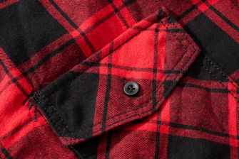 Brandit Check short sleeve shirt, red/black