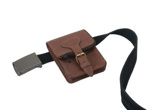 Basicnature Safe leather pocket for belt