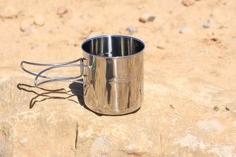 Basicnature Space Safer Mugs made of stainless steel 0.6 l folding handle