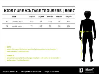 Brandit Children&#039;s Pure Vintage Trousers, woodland