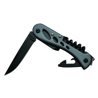 Baladeo ECO165 Barrow Tech Multifunctional Knife, 7 features, Army Black
