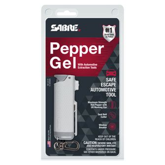 Sabe Red defensive spray into Sabre Pepper, gray