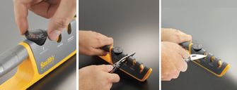 Adjustable Angle Pull-Thru Knife Sharpener (3/12)-3-step knife grinder with adjustable angle