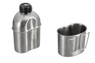 Origin Outdoors Čutora made of stainless steel 1.2 l with a glass of 0.8 l