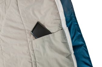 Grüezi-Bag Cotton Comfort Grueezi sleeping bag Deep chrp blue on the right