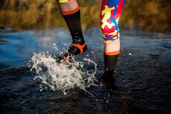 DexShell Hytherm Pro waterproof socks, tangelo red