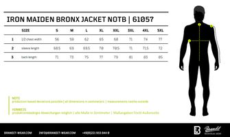 Brandit Iron Maiden Bronx jacket, black