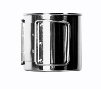 Basicnature Space Safer Mini mug of stainless steel 0.35 l folding handle