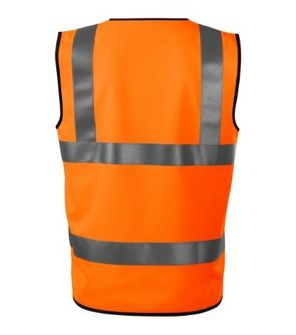 Rimeck HV Bright Reflexno Security Vest, Fluorescence Orange
