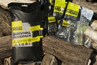 Adventure Menu Survival Food Pack Menu III, Wild chicken with rice and pork rib with potatoes, 810g