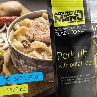 Adventure menu pork rib with potatoes 400g