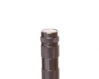 Remy LED telescoping flashlight with magnet silver 17cm