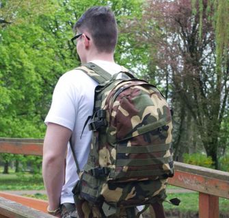 Camping backpack pattern woodland 42L