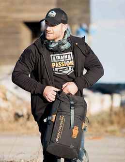 Pentagon akme stealth waterproof backpack, black 22l