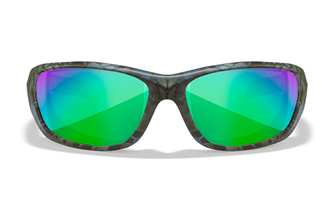 Wiley x gravity sunglasses polarized, green mirror