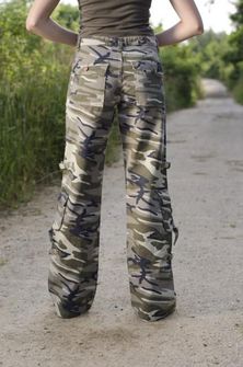 Women’s camouflage trousers Rufoor custom, back view