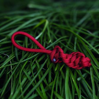 Paracord pendant survival DNA, red
