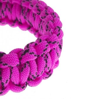 SVK bracelet paracord, plastic buckle, pink