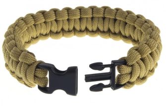 SVK paracord bracelet, plastic buckle, khaki