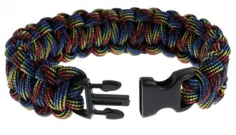 SVK paracord bracelet, plastic buckle, color - &quot;happy night&quot;