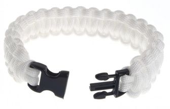 SVK bracelet paracord, plastic buckle, white