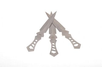 Throwing knives mini STC, 19 cm, 3 pieces, silver