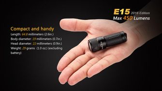 Fenix ​​LED flashlight E15 XP-G2, 450 lumen