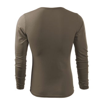 DRAGOWA FIT-T T-shirt with Long Sleeve Czech Big Character, Olive 160g/m2