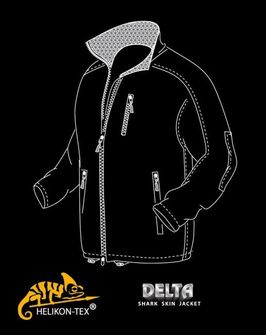 Helikon jacket Delta SoftShell Shark Skin black