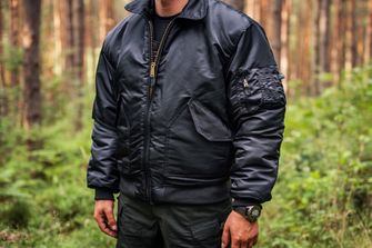 MFH CWU bomber pilot jacket, black