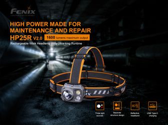 Rechargeable headlamp Fenix ​​HP25R V2.0