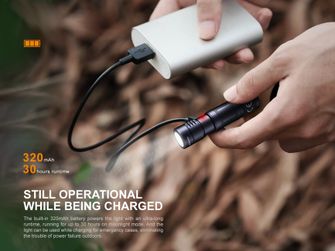 Rechargeable mini flashlight Fenix ​​E05R - Green