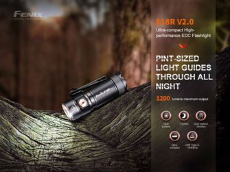 Rechargeable flashlight Fenix ​​E18R V2.0