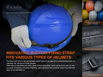 Fenix ​​ALD-05 strap to use a luminaire on the helmet