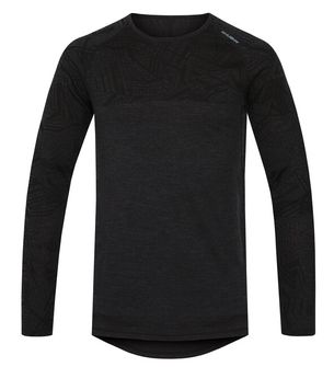 Husky merino thermal underwear men&#039;s t -shirt with long sleeves black