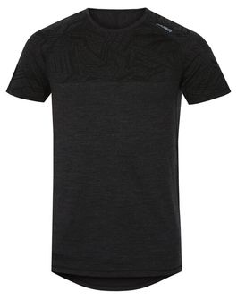 Husky merino thermal underwear men&#039;s shirt with short sleeves black