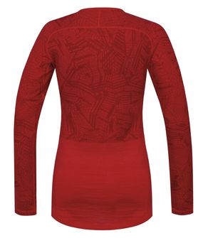 Husky merino thermal underweight women&#039;s t -shirt with long sleeves red