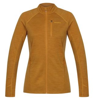 Husky women&#039;s sweatshirt of merino wool Alou mustard