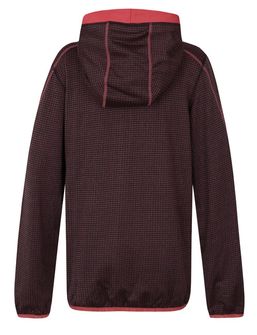 Husky baby sweatshirt with hood artic zip to dark gray/burgundy