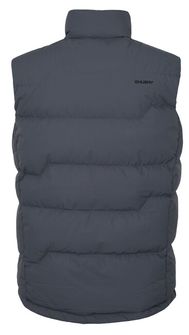 Husky Men&#039;s down zipper vest vest. gray