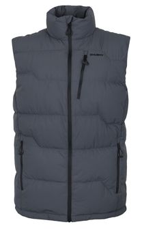 Husky Men&#039;s down zipper vest vest. gray